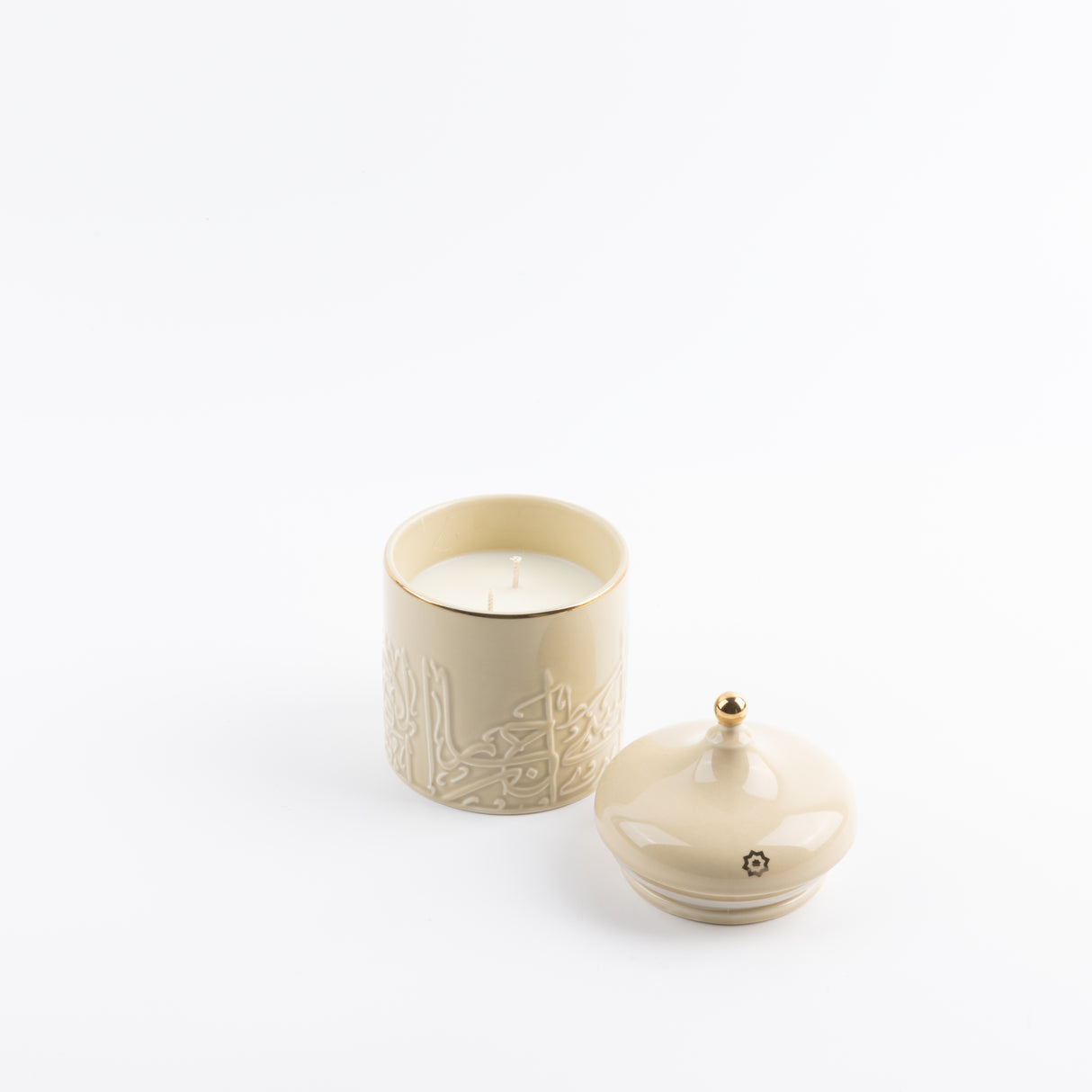 Jiwar -  Medium Candle| Citrus Bloom - Ivory & Gold