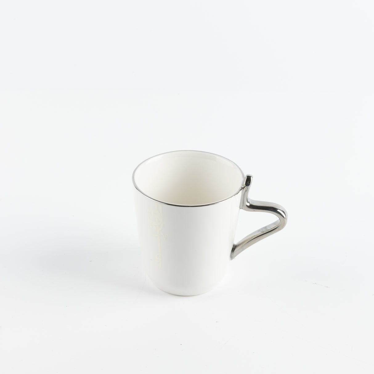 Liqa'a - Cappuccino Set (12-Pc) - Grey & Silver