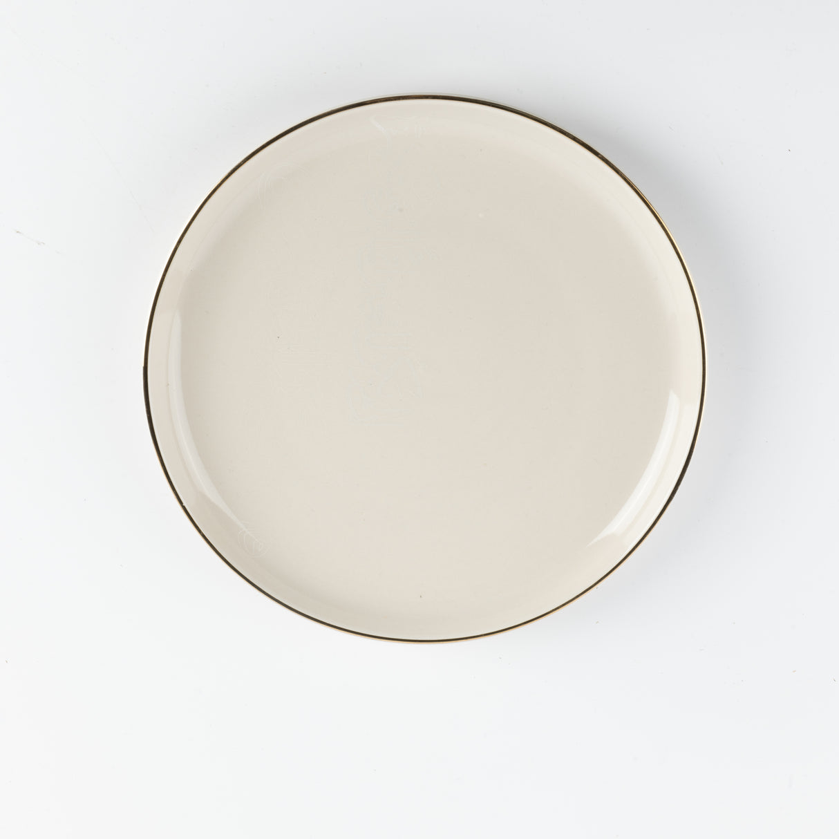 Liqa'a - Dessert Serving Plates - Beige & Gold