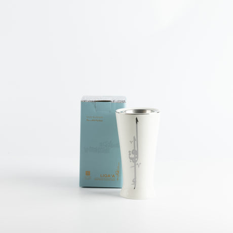 Liqa'a - Incense Burner - Pearl White & Silver