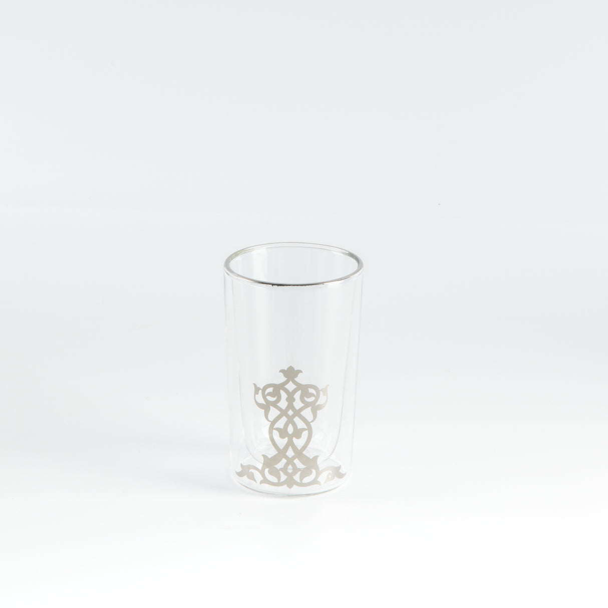 Naqsh - Tea Set (12-Pc) - White & Silver
