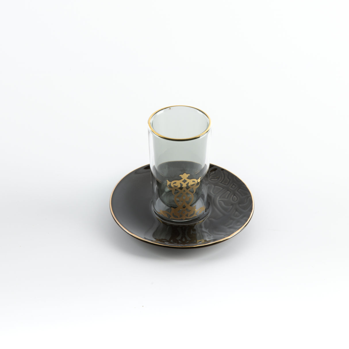 Naqsh - Tea Set (12-Pc) - Black & Gold
