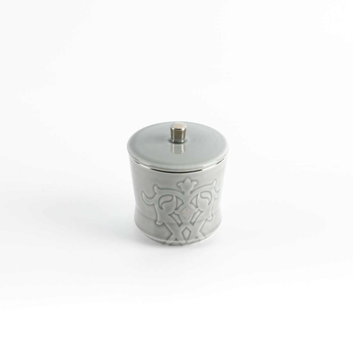 Naqsh - Tea Set (19-Pc) - Grey & Silver