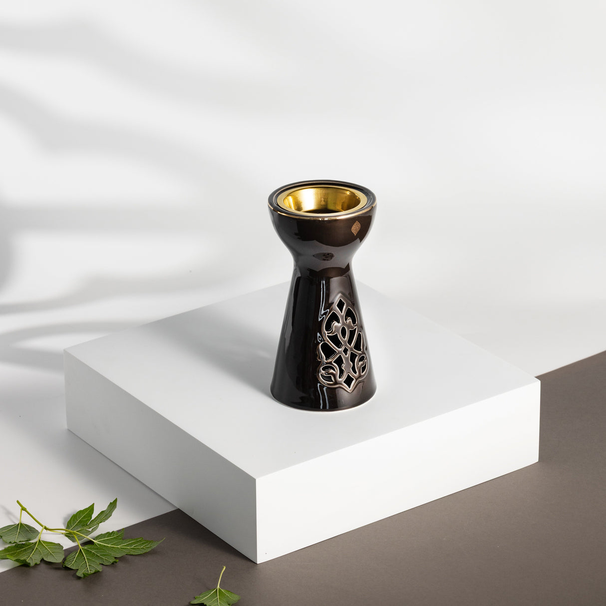 Naqsh - Incense Burner - Black & Gold