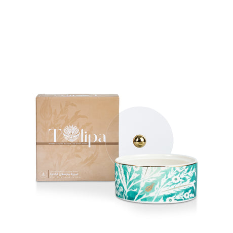 Tolipa - Small Decorative Canister - Green & Gold
