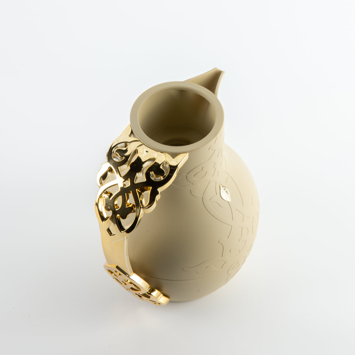 Naqsh - Vacuum Flask / Thermos - Ivory & Gold