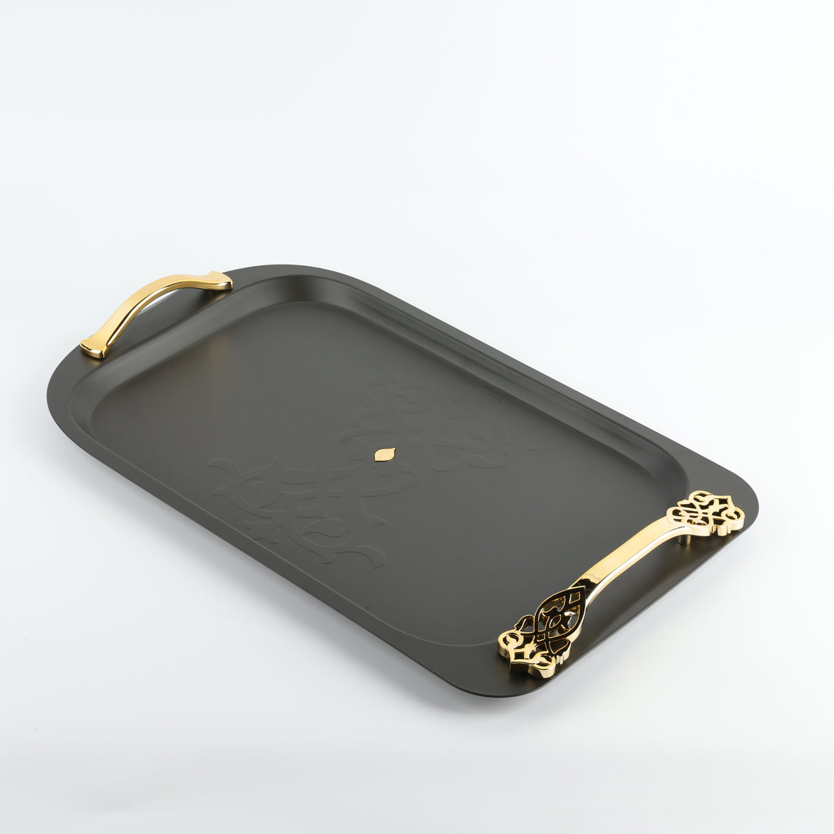Naqsh - Serving Tray - Black & Gold
