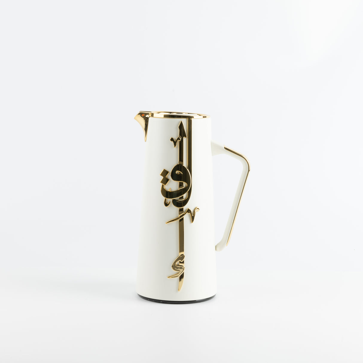 Liqa'a - Vacuum Flask / Thermos - Pearl White & Gold