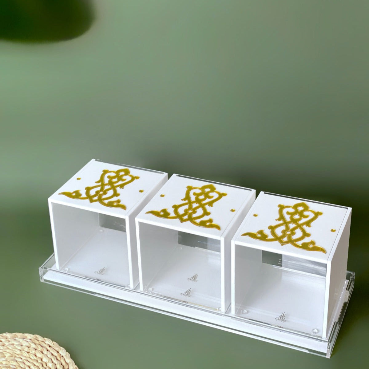 Saraya - Acrylic Coffee Pods Holder, Set of 3 Pcs