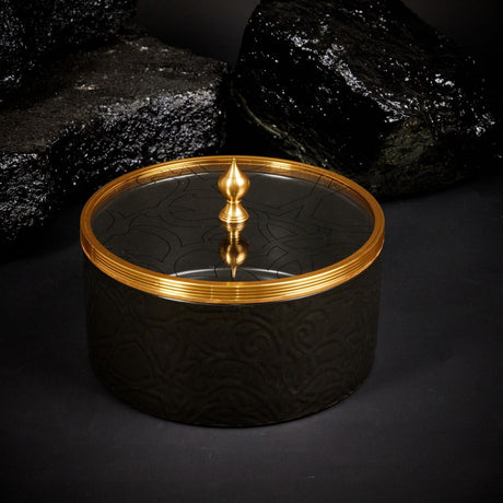 Majlis de lujo - Bote grande - Negro y dorado