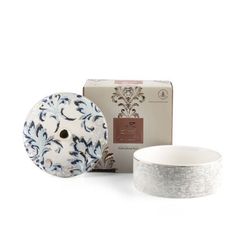 Classy Harir - Decorative Small Canister/Server - Blue & Gold