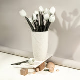 Luxury Diwan - Large Decorative Vase  - Pearl & Silver