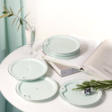 Asala - Dessert Serving Plates - Teal & Silver