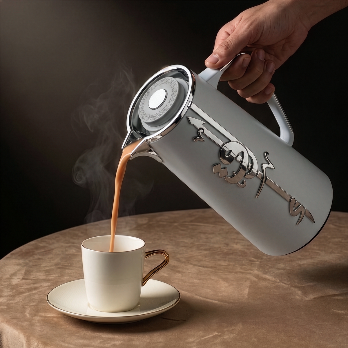 Liqa'a - Vacuum Flask / Thermos - Grey & Silver