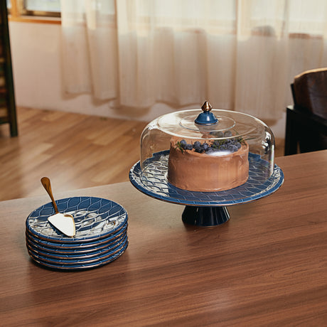 Nazar - cake set, Set of 8 Pcs - Blue