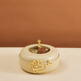 Luxury Diwan - Small Buffet Server - Ivory & Gold