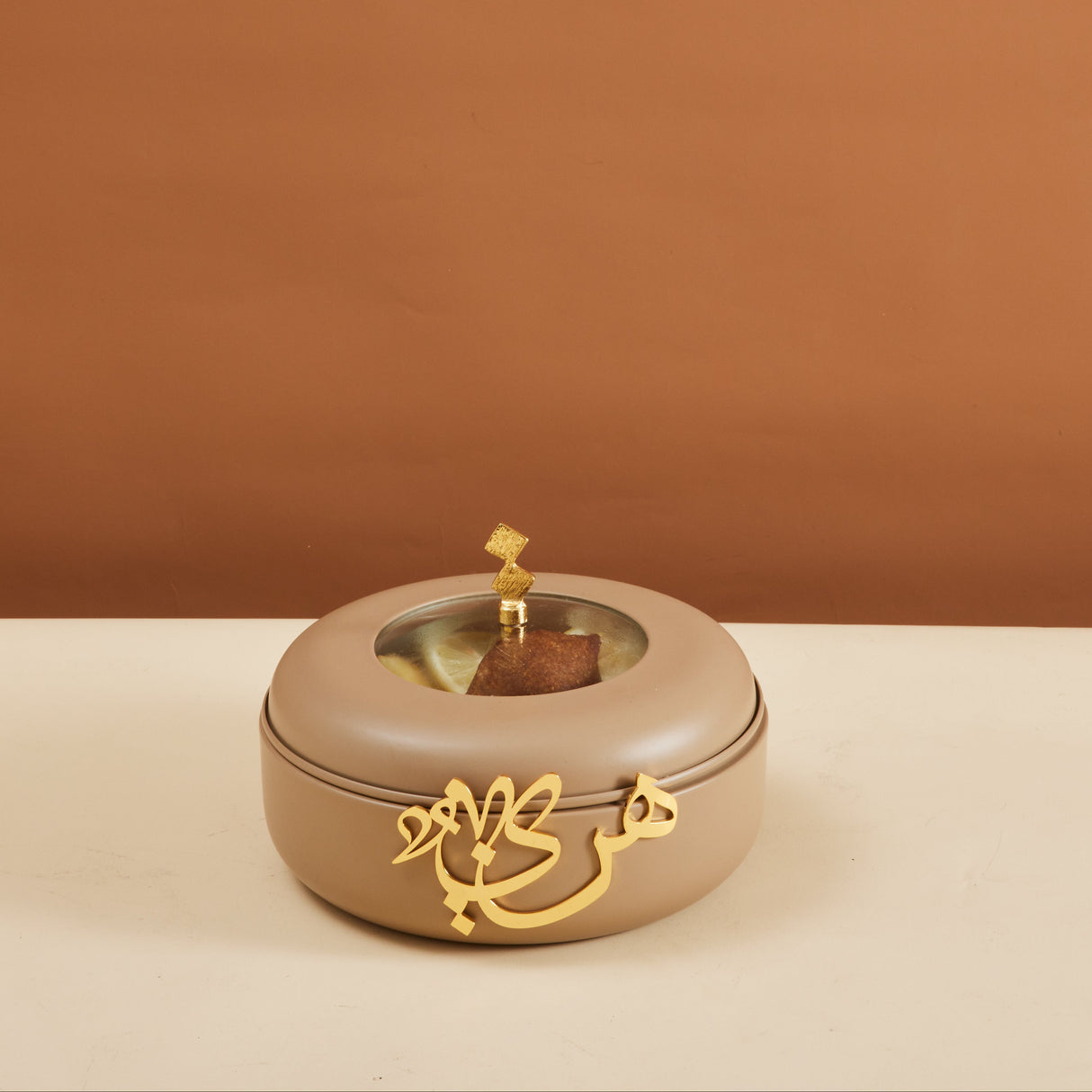 Luxury Diwan - Small Buffet Server - Coffee & Gold