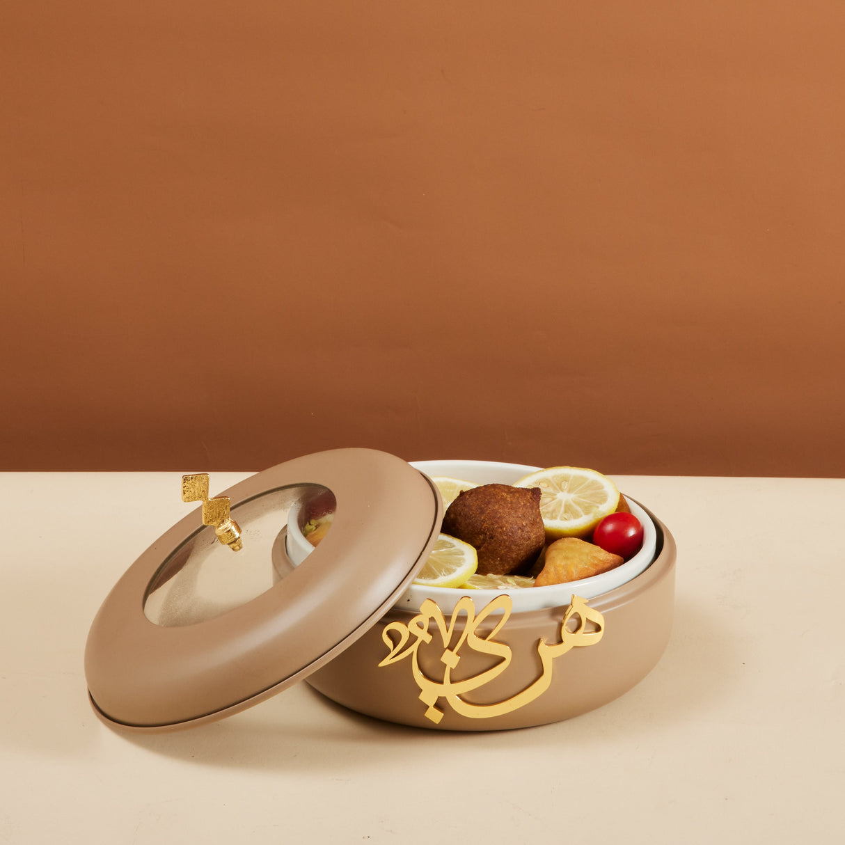 Luxury Diwan - Small Buffet Server - Coffee & Gold