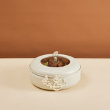 Luxury Diwan - Medium Buffet Server - Pearl & Silver