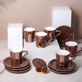 Luxury Noor - Trukish Coffee (12-Pc) - Brown & Gold