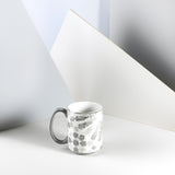 Amal - Taza de café individual individual (350 ml) - Gris y plateado
