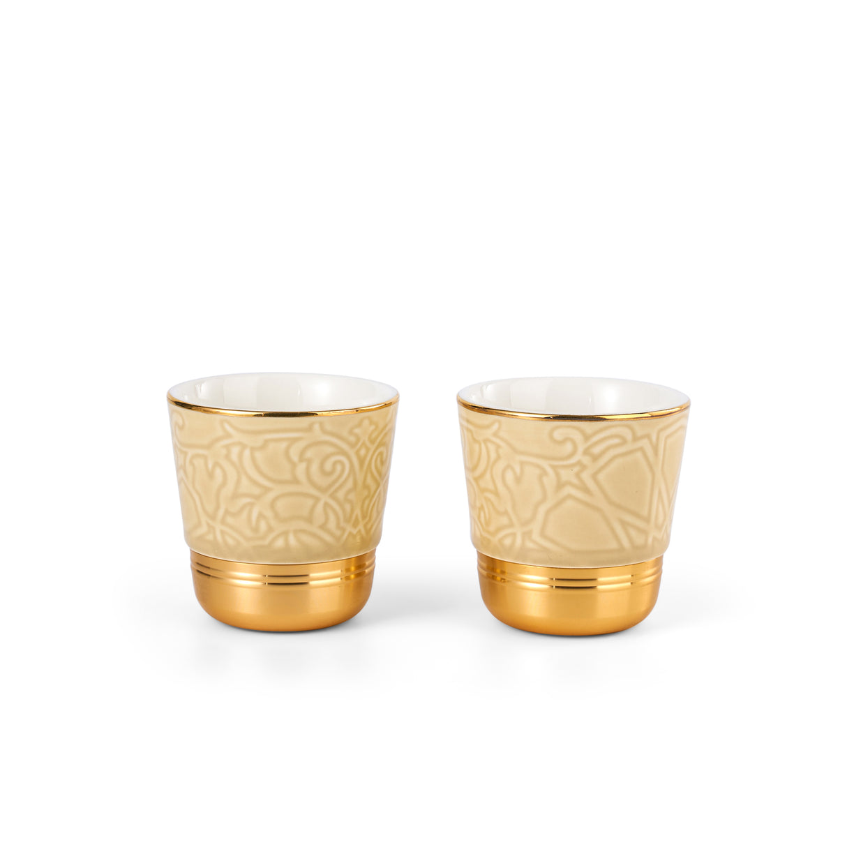 Luxury Majlis - Esspresso Cups (Set of 2) - Glossy Beige