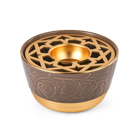 Luxury Majlis - Incense Burner Set - Glossy Brown