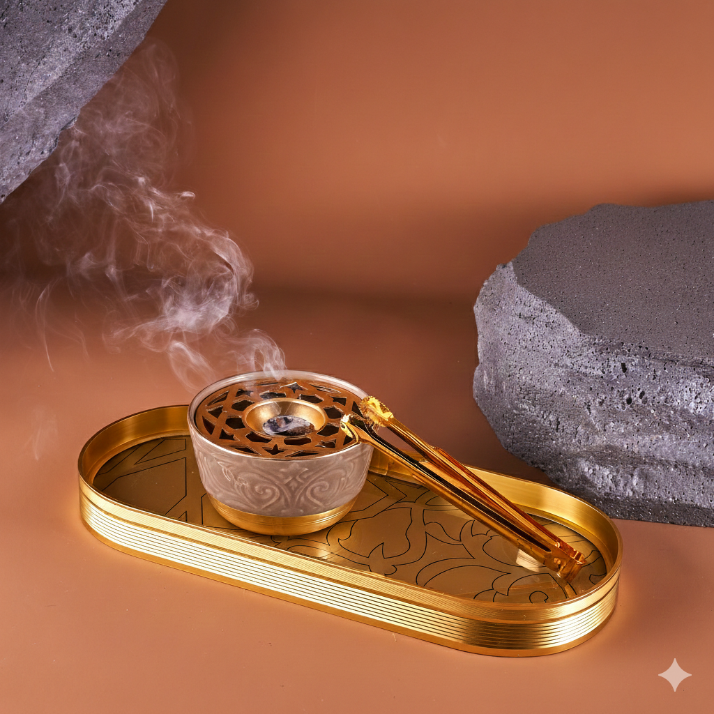 Majlis- Incesne Burner- Brown & Gold