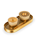 Luxury Majlis - Incense Burner Set - Glossy Beige