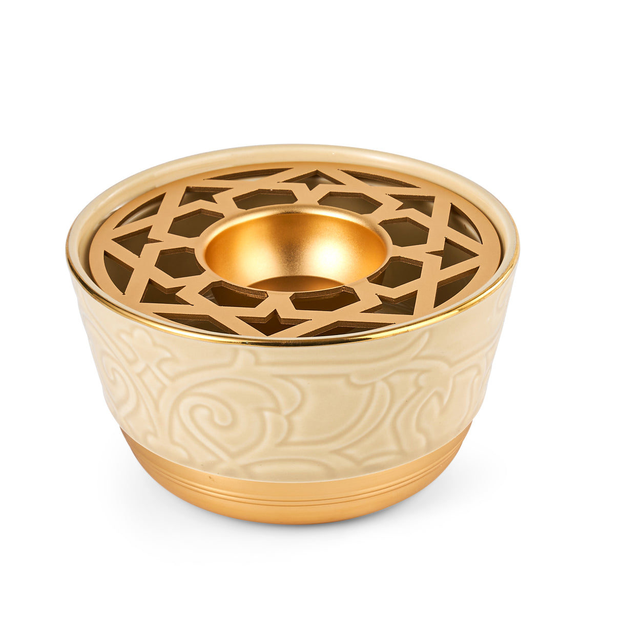 Luxury Majlis - Incense Burner Set - Glossy Beige