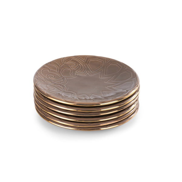 Majlis - Cake Set, 9 Pieces - Brown