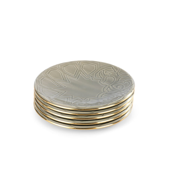 Majlis - Cake Set, 9 Pieces - Grey