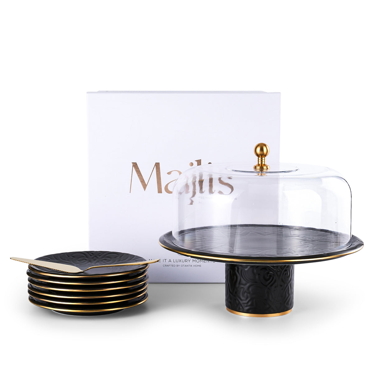 Luxury Majlis - Cake Set (Set of 9) - Matte Black