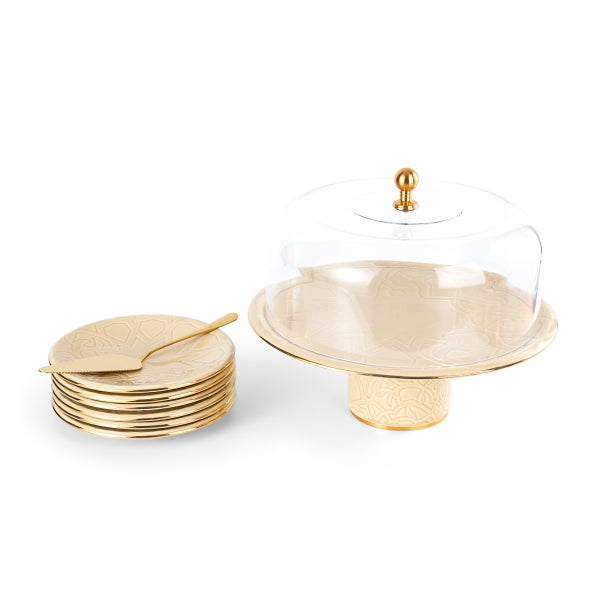 Majlis - Cake Set, 9 Pieces - Beige