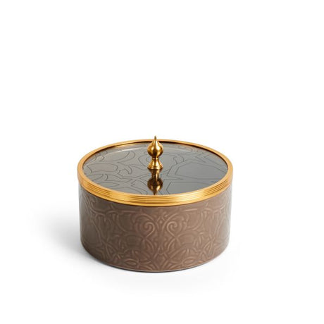 Luxury Majlis - Large Canister - Brown & Gold