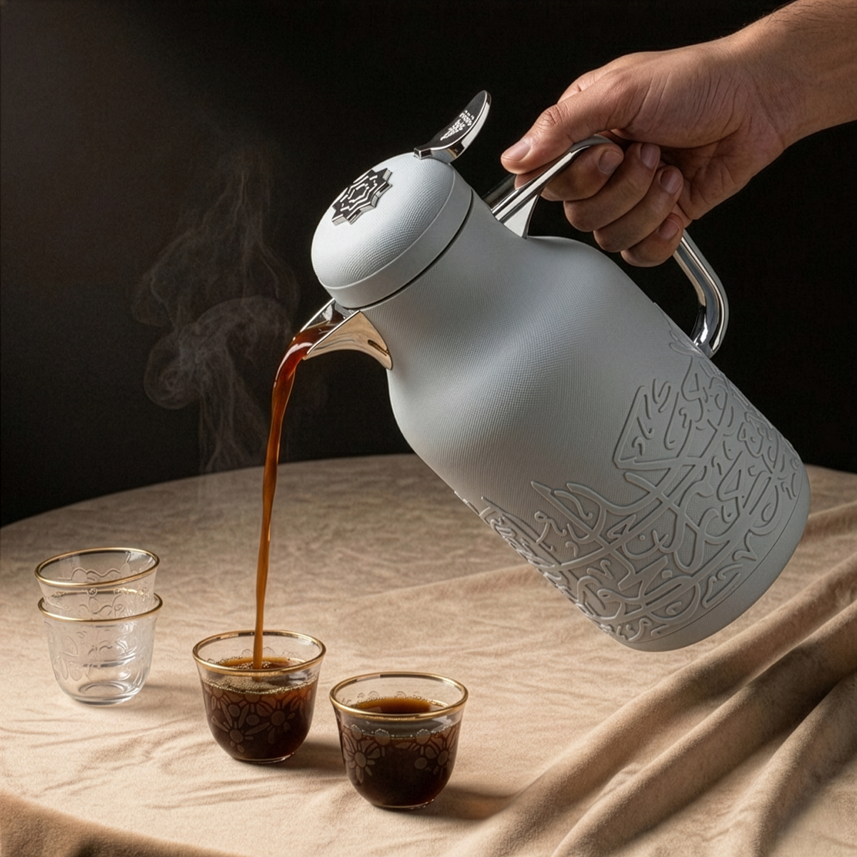 Jiwar - Vacuum Flask / Thermos - Haze Blue & Silver