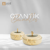 Luxury Diwan – Double Buffet Serve Ivory & gold