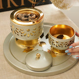 Luxury Ikram- Incense Burner - Beige &Gold