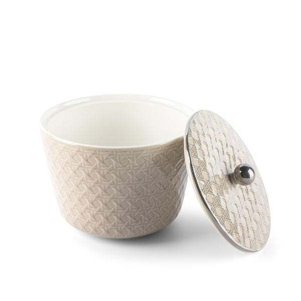 Rattan- Medium canister Beige