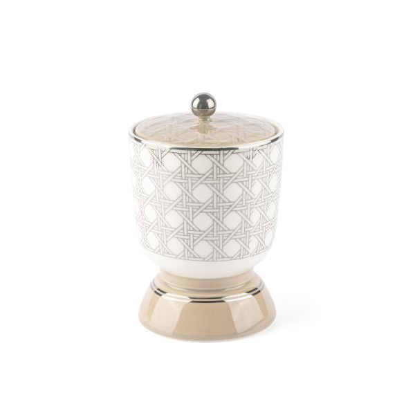 Rattan - Incesne Burner- Beige  & Silver