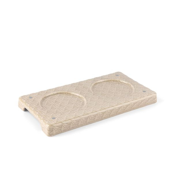 Rattan - Incesne Burner- Beige  & Silver