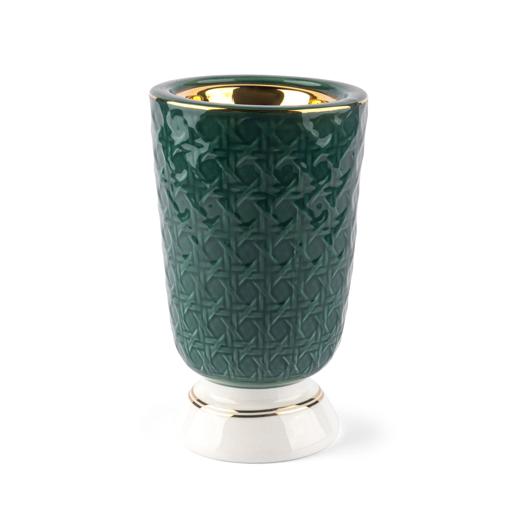 Rattan - Incesne Burner- Green & Gold