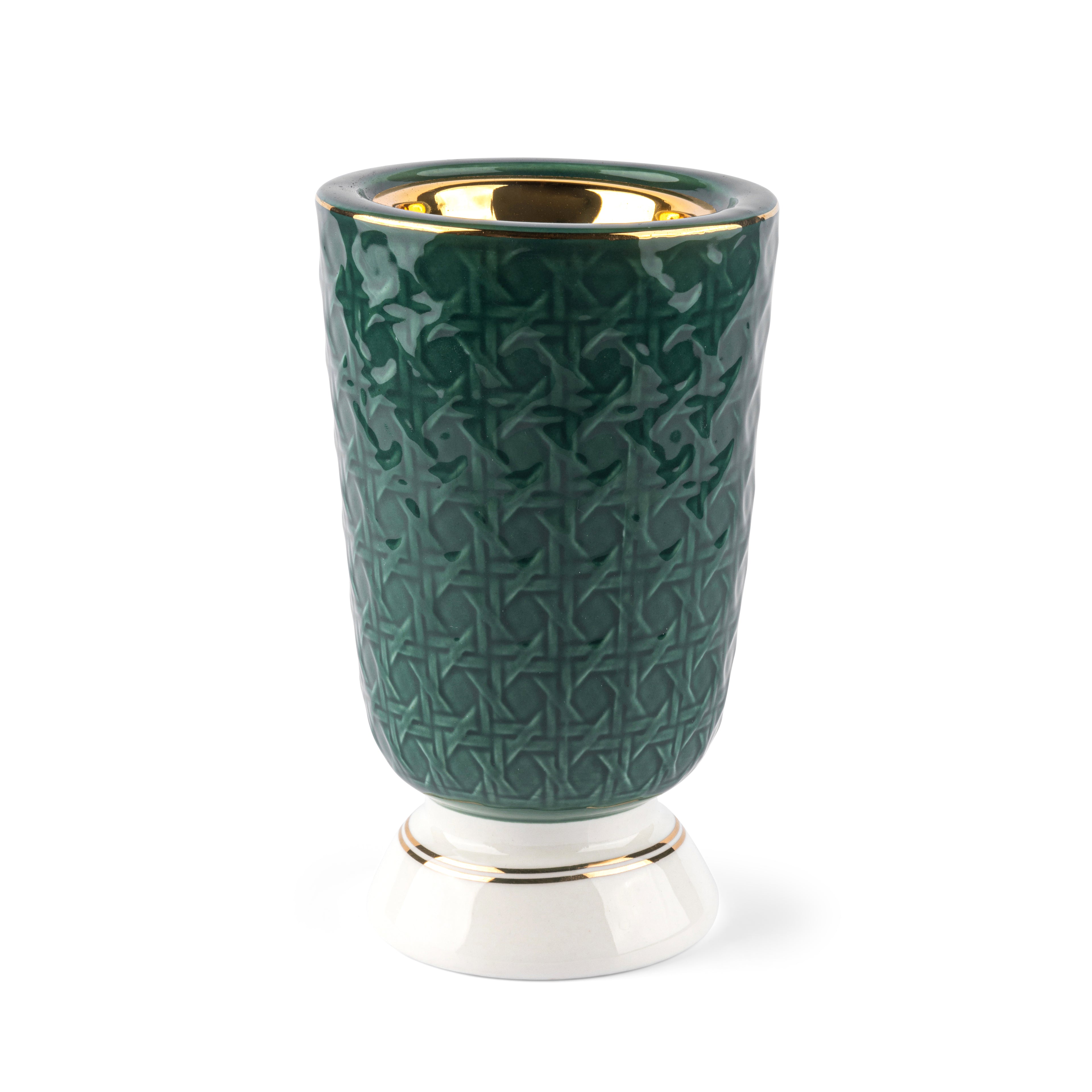 Rattan - Incesne Burner- Green & Gold