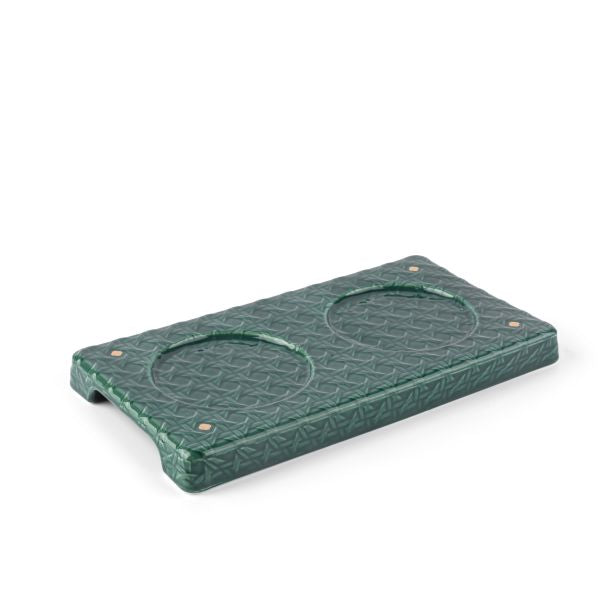 Rattan - Incesne Burner- Green & Gold