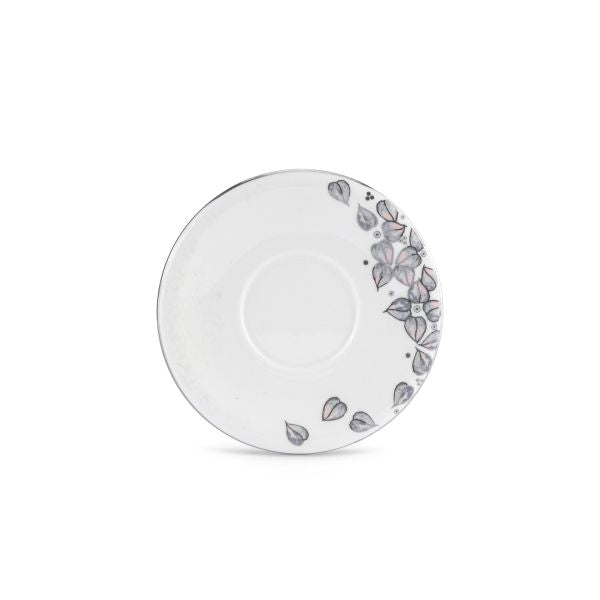 Lilac - Glass Tea Cups and Arabic Coffee Cups, 19 Pieces - Grey