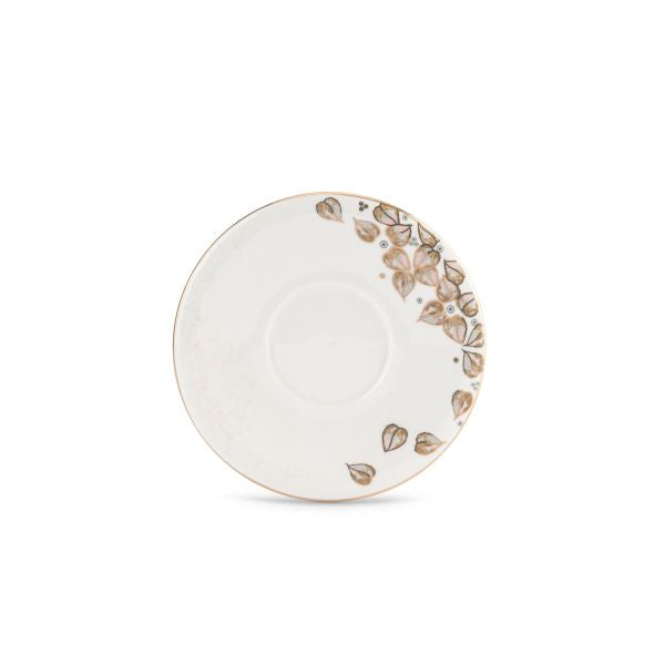 Lilac - Glass Tea Cups and Arabic Coffee Cups, 19 Pieces - Beige