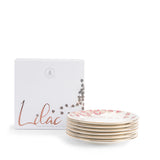 Stylish Lilac - Dessert Serving Plates - Pink & Gold