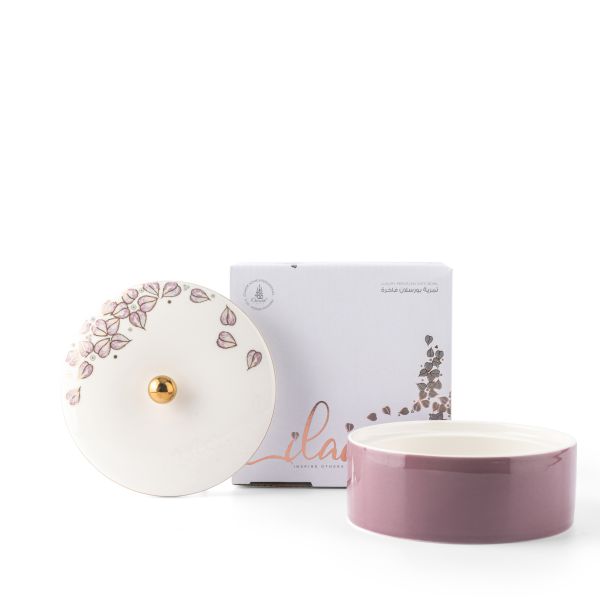 Lilac - Decorative Small Canister/Server - Purple