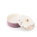 Stylish Lilac - Decorative Medium Canister/Server - Purple & Gold