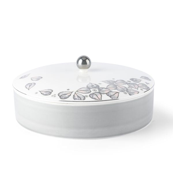 Lilac - Decorative Large Canister/Server - Grey